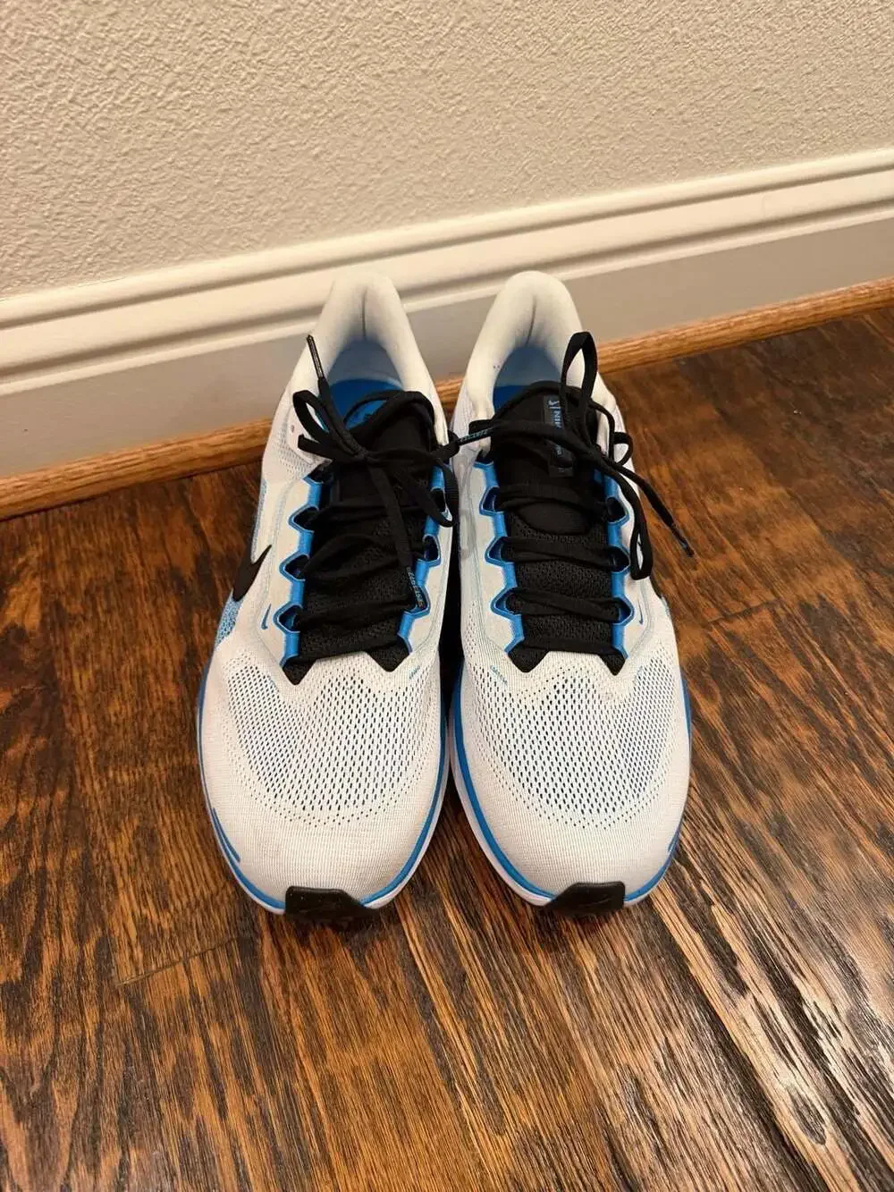 Nike Air Zoom Pegasus 40 Running Shoes White Blue Size 14